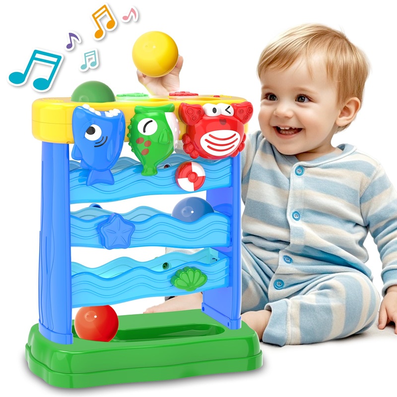 Aurotops Toddler Toys Interactive Musical Baby Toys, Light & Sound Montessori Toys For 1 2 3 Years Old, Learning Toys For Toddle