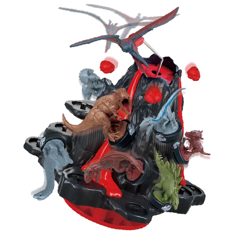Epoch Games Jurassic World Shaky Volcano – Action-Packed Tabletop Dinosaur Game For Ages 5+