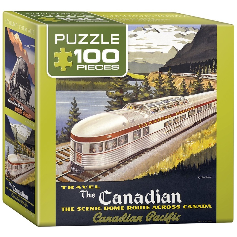 Eurographics Canadian Pacific – The Canadian Mini Puzzle (100-Piece)