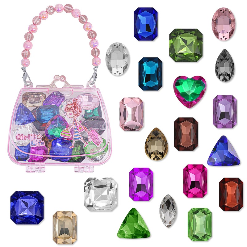 Fyhmdc Diving Gems Pool Toys For Kids,20 Pcs Dive Gems Pool Toy,Summer Throw Pool Toys With Assorted Diving Gems And Treasure Bo