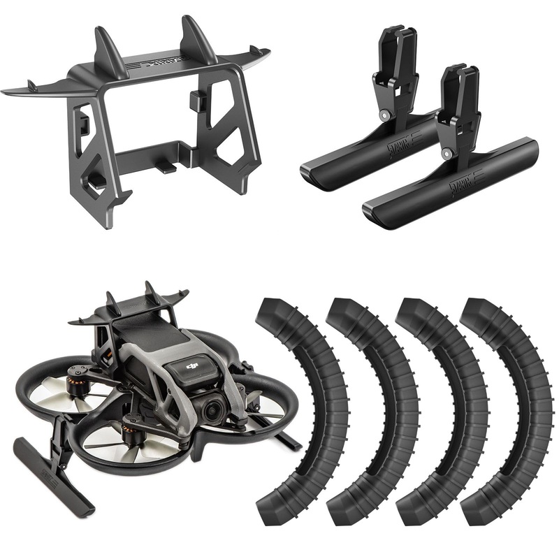 Gaekol Avata Landing Gear And Battery Anti-Release Buckle For Dji Avata, Foldable Extended Kit And Low-Air Resistance Rear Wing