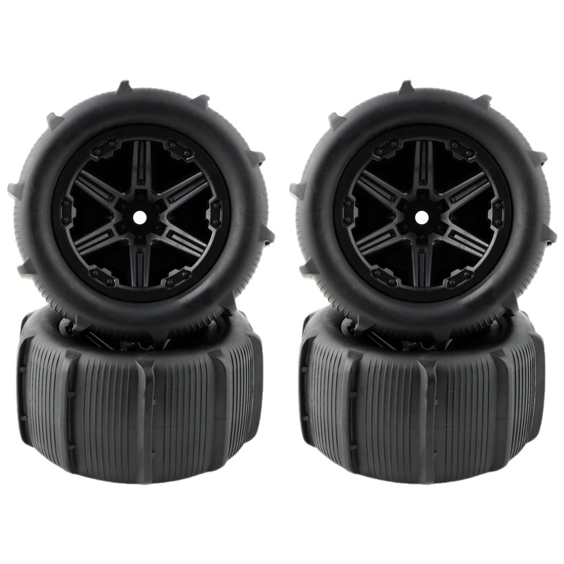 Gdool 1:14 Paddles Buggy Tires Hex 12Mm Wheels For Snow Sand 1:14 14301 14302 H14Mk Jc14Ep Hp141S Hp141 14209 14210 Rc Car(4 Pie