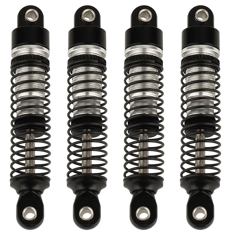 Rzxylrc 4Pcs 53Mm/59Mm/65Mm/78Mm Aluminum Shocks Absorbers Oil Threaded Damper For 1/18 Rc Crawler Trx4M Trx-4M Bronco Defender