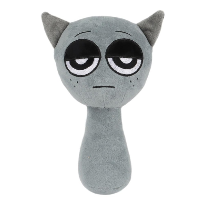 Sprunki Plush, 10” Cute Gray Plushies Toy For Fans Gift, Soft Stuffed Figuer Doll For Kids Adults, Birthday Christmas Choice Fo