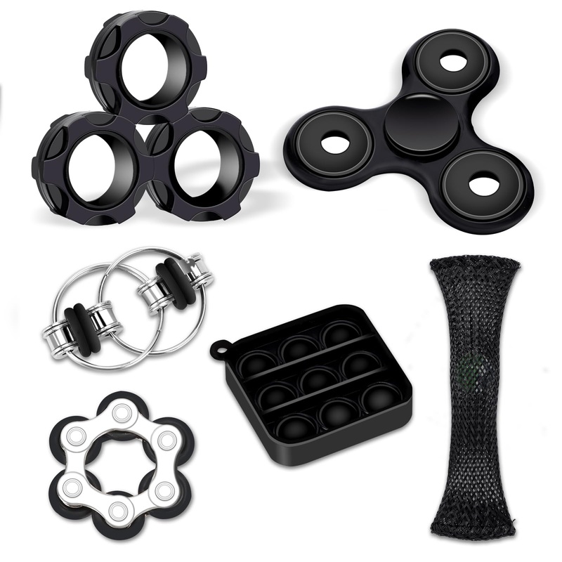 Vipctery 24Pcs Fidget Toys Kids Teens Adhd Autism Toys Adults Office Cool Gadgets Desk Toys Fidgets For Classroom With Magnetic