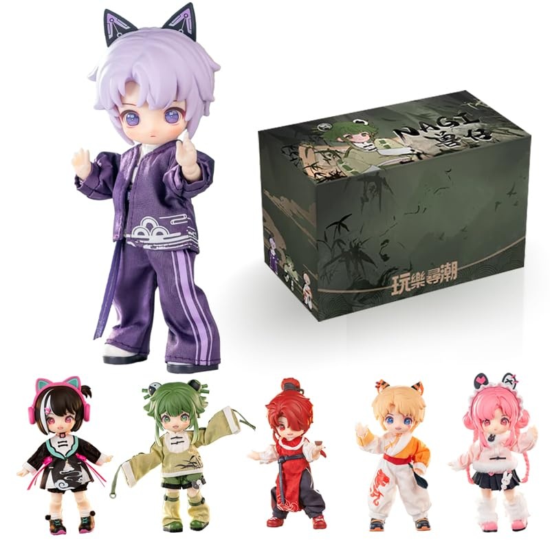 Xidondon Study Tour Series Blind Box, 1/12 Bjd Doll Ob11 Size Action Figures, Movable Dolls With Doll Clothes Surprise Gift Toys