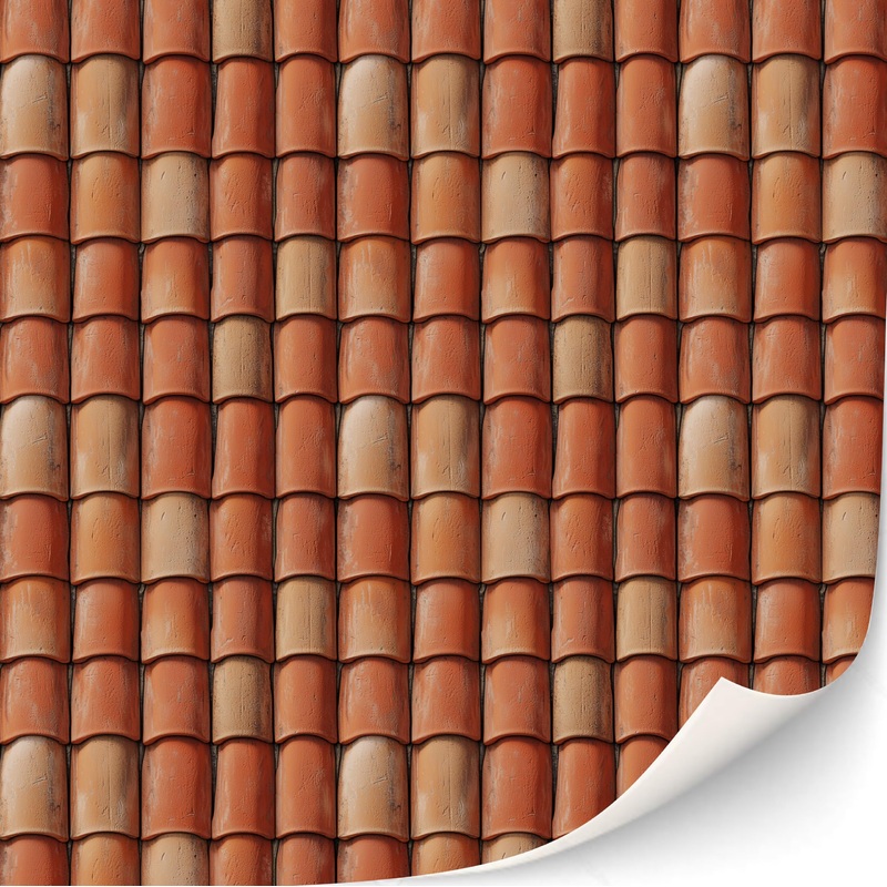 3 Sheets Self-Adhesive Roof Tiles And Shingles For Dollhouses Scale 1:12 (Finca Roof Tiles)