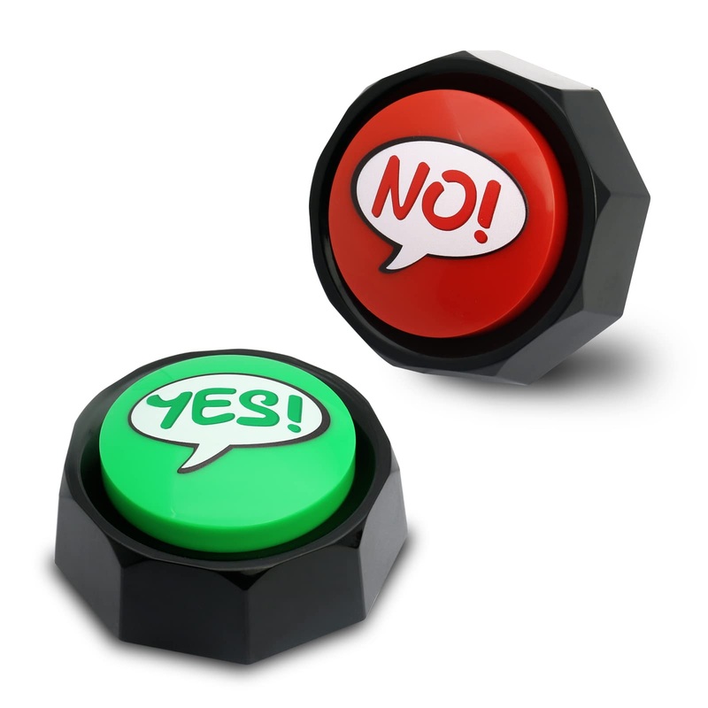 Anliky Buzzers For Yes And No Sound Clickers, Can Be Used In Classrooms, Right And Wrong Answers, Trivia Games, Yes And No Answe