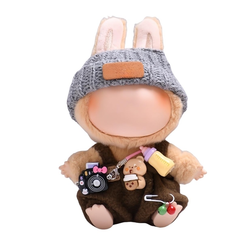 Clothes For Dolls 17 &15Cm Luxury Chic Style High-End Fashion Dolls Accessories Premium Outfit With Accessories (Brown 2)