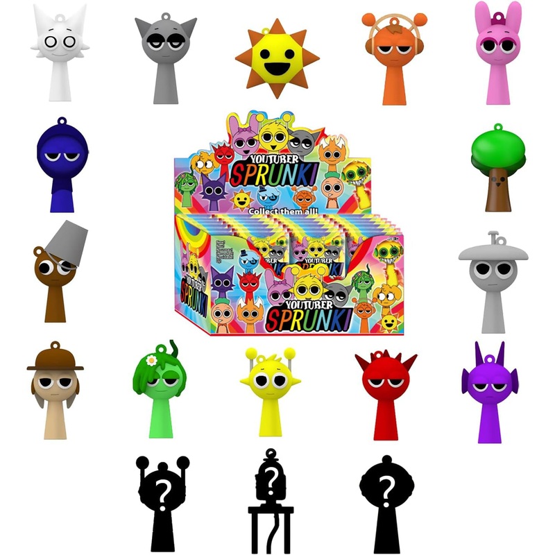 Gnzreai Sprunki Action Figures Mystery Box, Sprunki Mystery Box (3 Pack)
