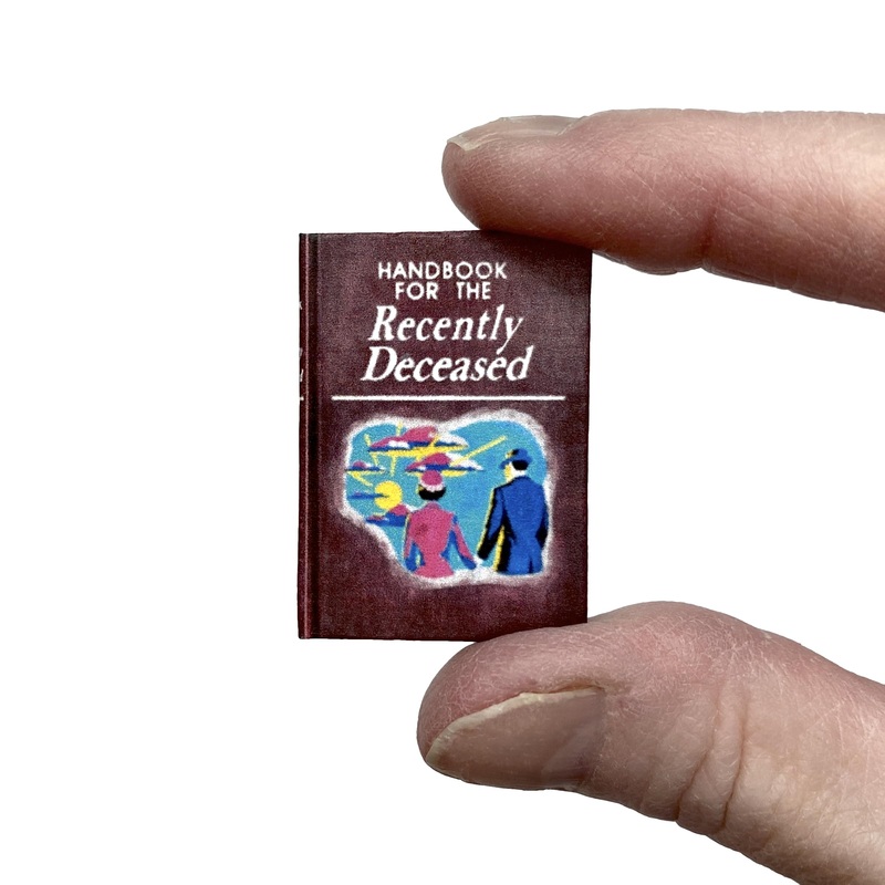 Handbook For The Recently Deceased Readable Miniature 1:6 Scale Dollhouse Book 12 Inch Figure Playscale Action Figure Fashion Do