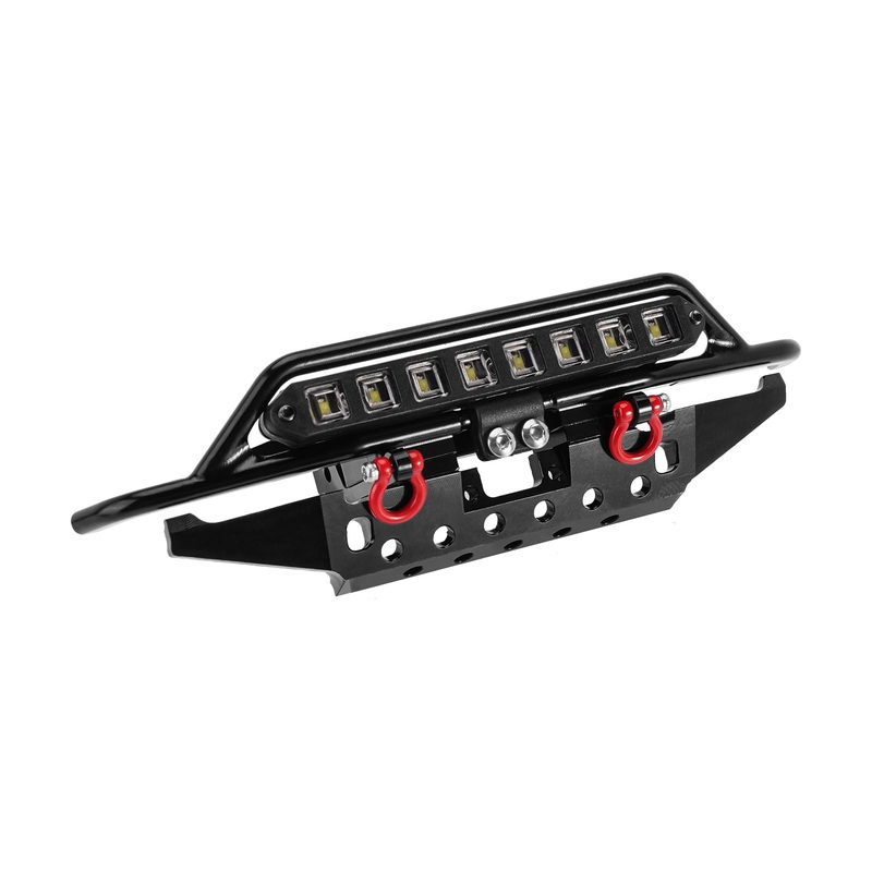 Injora Cnc Aluminum Front Bumper For 1/18 Rc Crawler Trx4M Bronco Upgrade (4M-43)