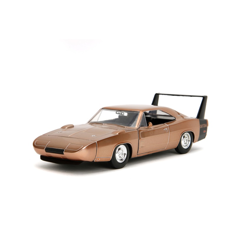 Jada Toys Bigtime Muscle 1:24 1969 Dodge Charger Daytona Die-Cast Car – Opening Doors, Hood, Trunk, Rubber Tires(Candy Copper)