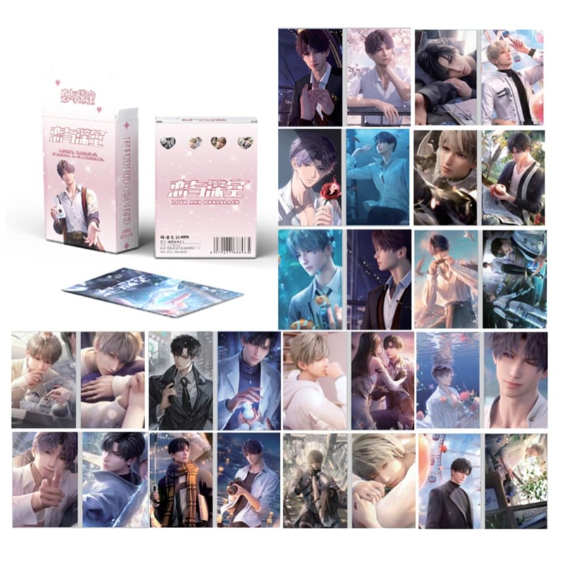 Love And Deepspace Lian Yu Shen Kong Sylus Qin Che Lomo Cards Anime Game Card Cosplay 57X86Mm Card Merch 50Pcs (Love&Deepspace)