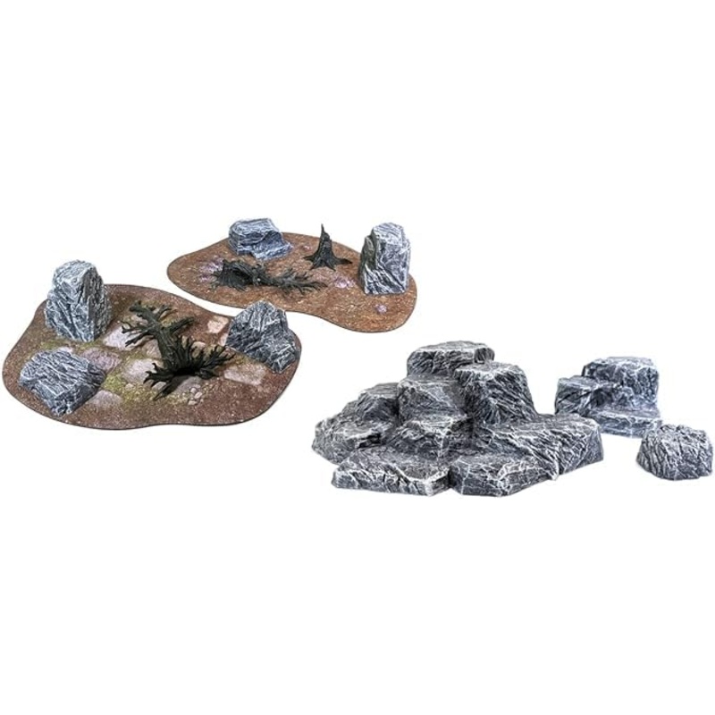 Monster Scenery Bundle: Rock Hills And Broken Ground Bundle (2 Items)