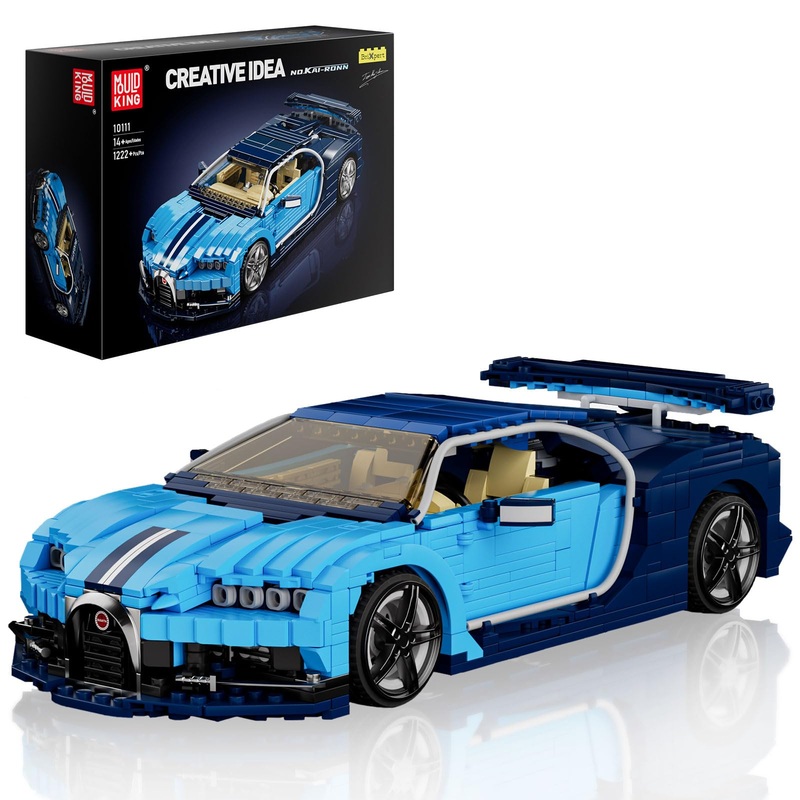 Mould King Car Building Sets, 1:12 Scale Sports Car Model, 10111 Collectible Speed Champion Cars Building Kits, Build And Displa