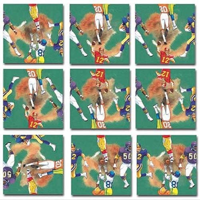 Scramble Squares Football 9 Piece Challenging Puzzle – Amazing & Engaging Brain Teaser – Mind Game For Children, Teens & Adults