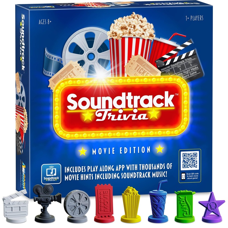 Soundtrack Trivia Limited Edition Movie Game Includes Bluetooth Speaker, Hand Painted Pieces And Coasters, Name The Movie From A