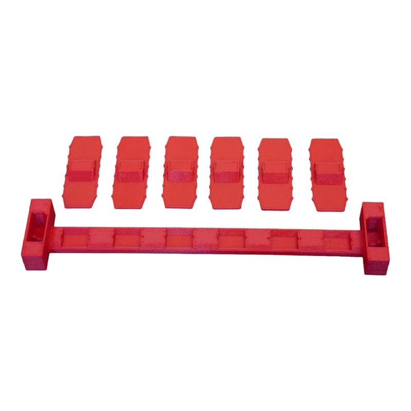 Super 6 Lane Raceway Extension Kit (Orange)