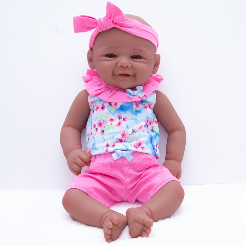 Yaluoqian Silicone Reborn Baby Doll Realistic 1:1 Reduction Lifelike Reborn Baby Dolls Silicone Full Body Feeding Toy Gift For K
