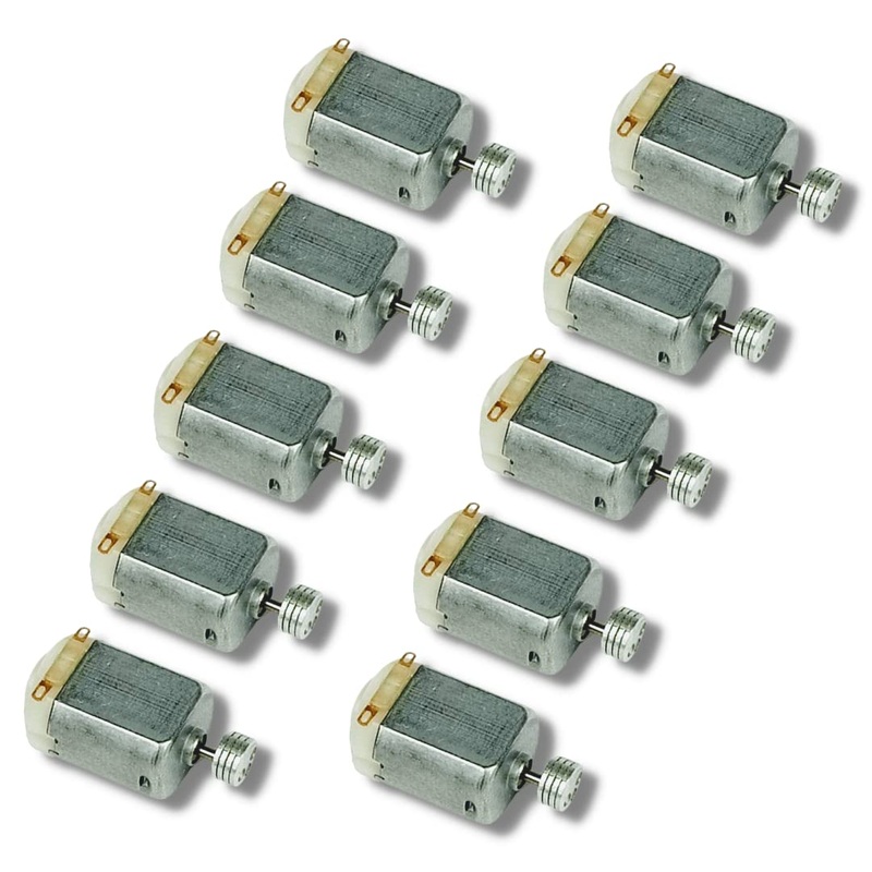 Barnabas Robotics 10 Pcs Mini Vibration Dc Motor Using 1.5V-3V | Stem Vibrating Experiment | 130 Hobby Size For Bristle Bot Brus