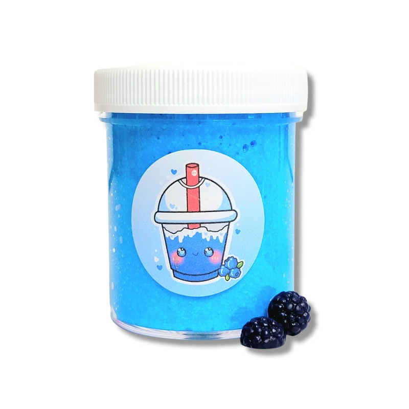 Blue Raspberry Slushy Snowfizz Handmade Scented Slime 4Oz – Hoshimi Slimes