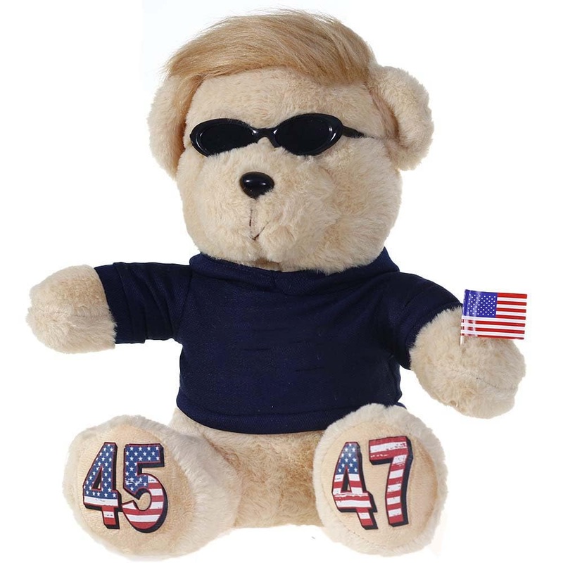 Lanxitown President Donald Bear With Sunglasses Donald Merchandise President Donald Teddy Bear President Donald Gifts