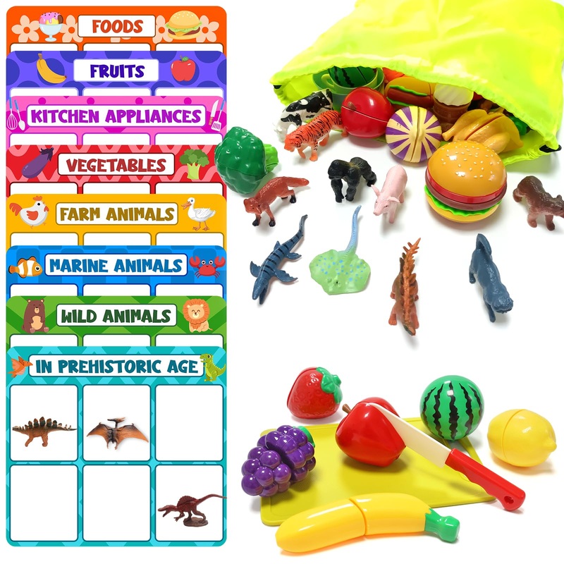 Okeyfunz Montessori Sorting Toy For Toddlers, Preschool Learning Activities For Kids, Autism Sensory Toys, Educational Multiple