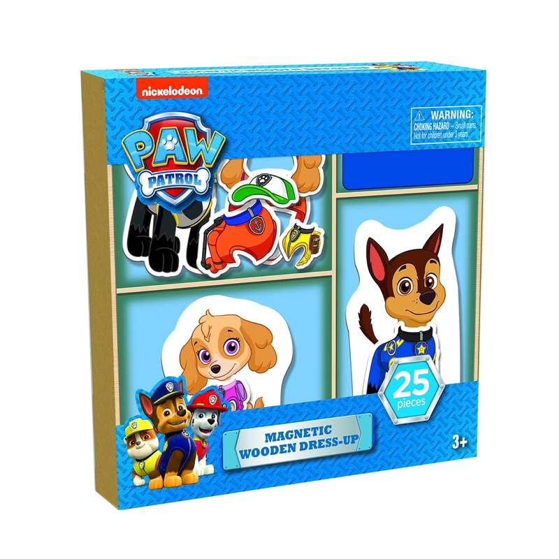 Paw Patrol 25 Piece Magnetic Wood Dress Up Puzzle