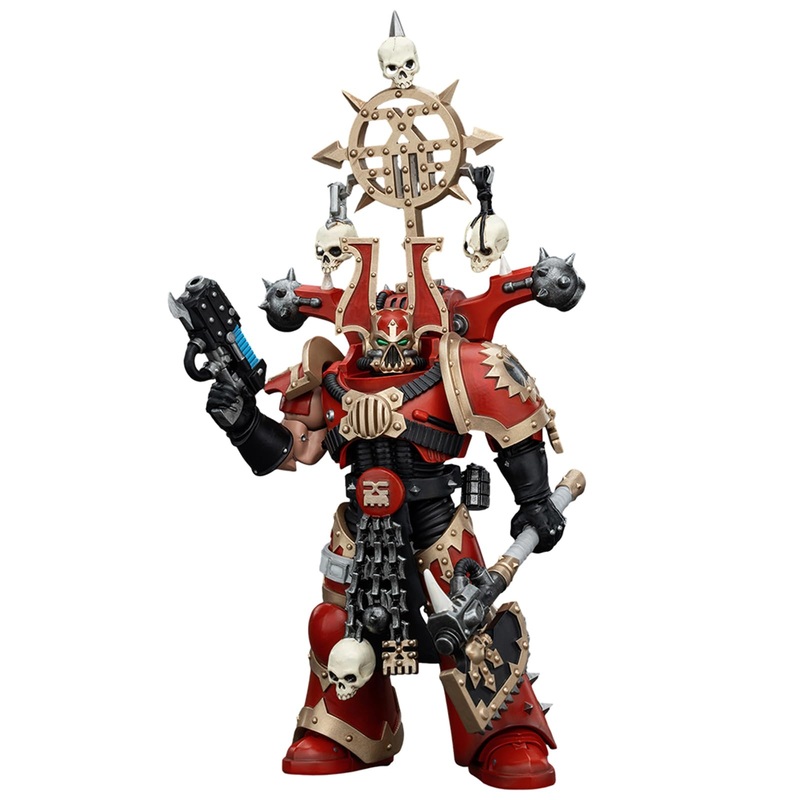 Pipigirl Joytoy Gw 40K Genuine License 1:18 Action Figure, World Eaters Khorne Berzerker With Berzerker Lcon, 4.96 Inch Collecti