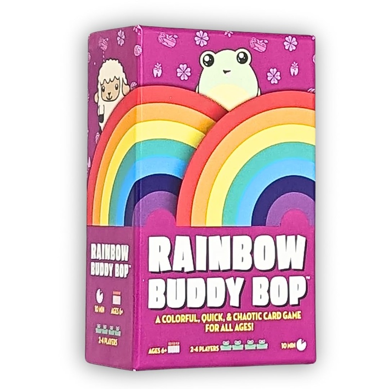 Rainbow Buddy Bop – A Family-Friendly Card Game – Perfect For Boys, Girls, Kids, Families & Adults Who Love Card Games And Board