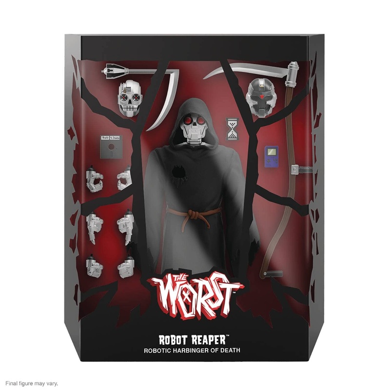 Super7 Ultimates! The Worst Robot Reaper – 7” The Worst Action Figure With Accessories Collectibles And Retro Toys