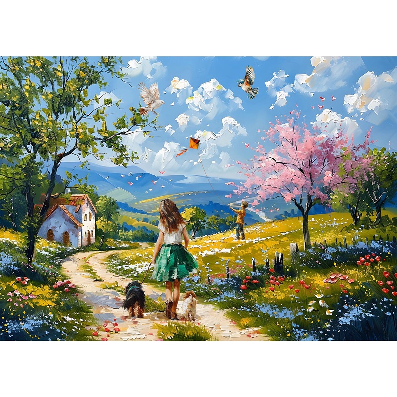 Tangcomplete – Country Life Puzzles For Adults 1000 Pieces, Jigsaw Puzzles For Adults 1000 Piece, Challenging Game Toys, Impossi