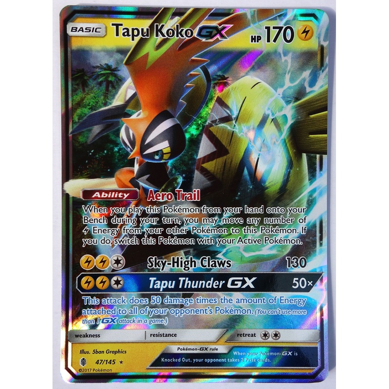 Tapu Koko Gx – 47/145 – Ultra Rare