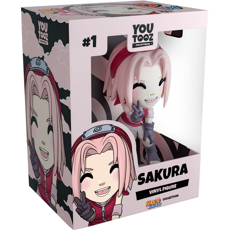 Youtooz Sakura Haruno, 3.8” Inch Naruto Anime Figure, Collectible Sakura Haruno Vinyl Figure Naruto Collection