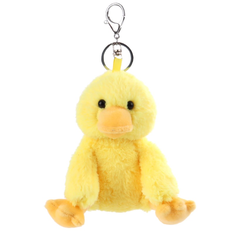 Apricot Lamb Cute Toys Plush Yellow Duck Stuffed Animal Soft Keychain For Kids Bag, Purse, Backpack, Handbag (6 Inches)