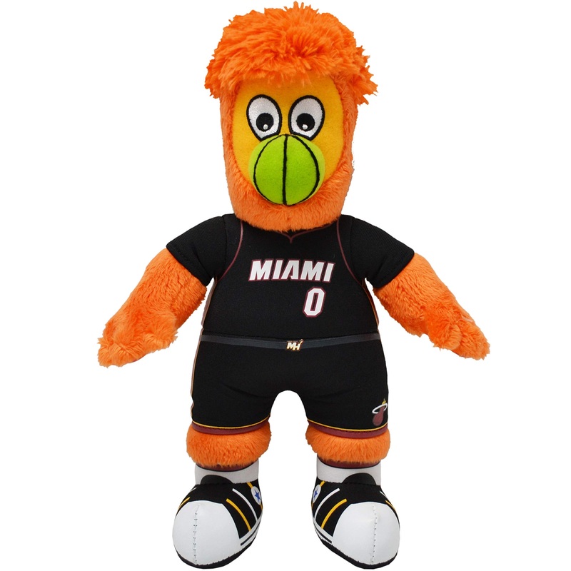 Bleacher Creaturs Miami Heat Burnie 10” Plush Figure- A Mascot For Play Or Display