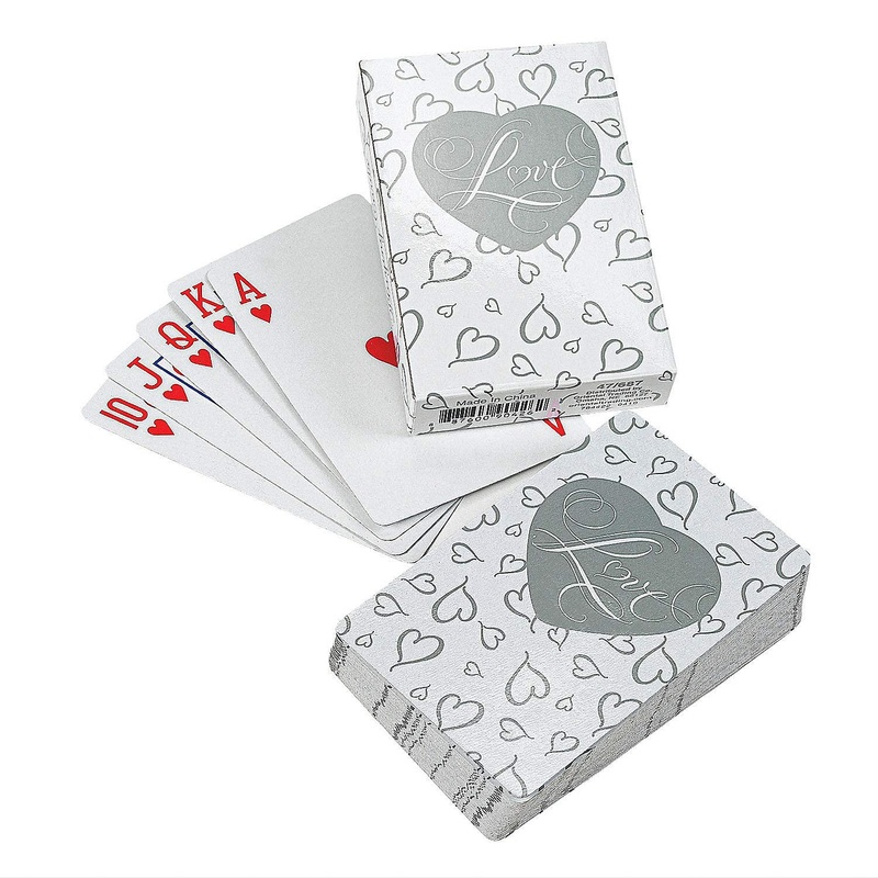 Fun Express – Love Playing Cards For Wedding – Toys – Games – Card Games – Wedding – 12 Decks