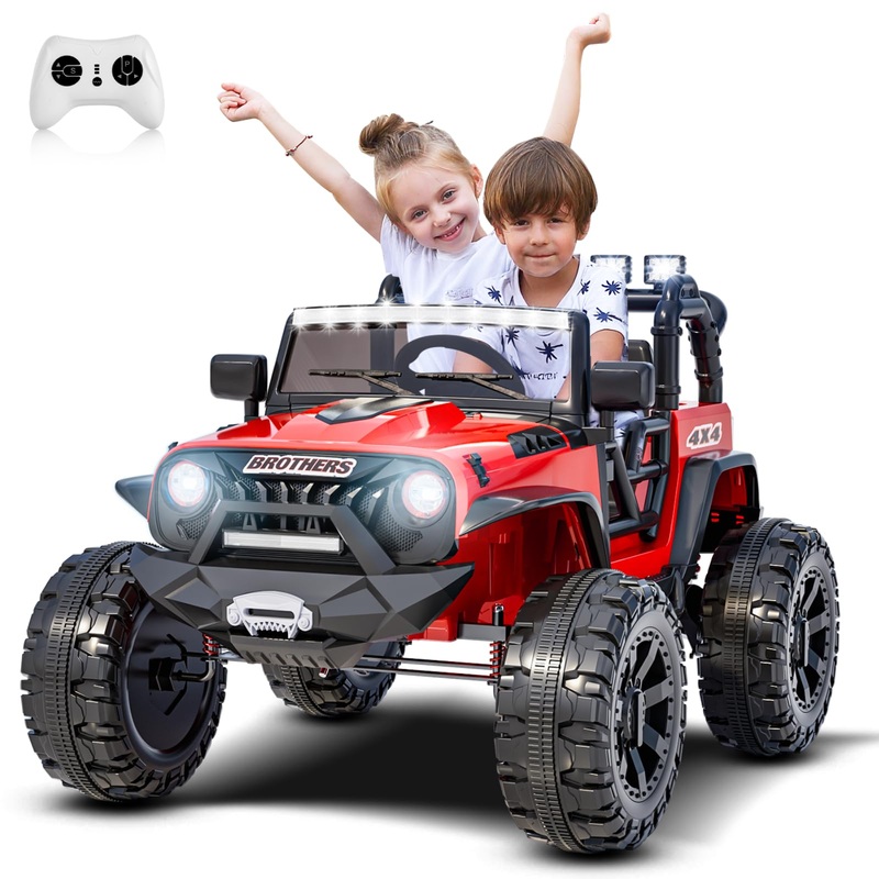 Hikole 24V 9Ah Ride On Car For Big Kids 4-8, 2 Seater Kids Electric Cars Toys With Remote Control, 2X200W Powerful Motors, 5Mph,