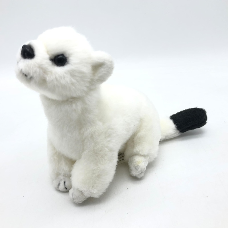 Jianeexsq Cute Simulation Ferret Plush Toy Realistic Lifelike Stoat Stuffed Animals Model Doll Gift Collection For Kids