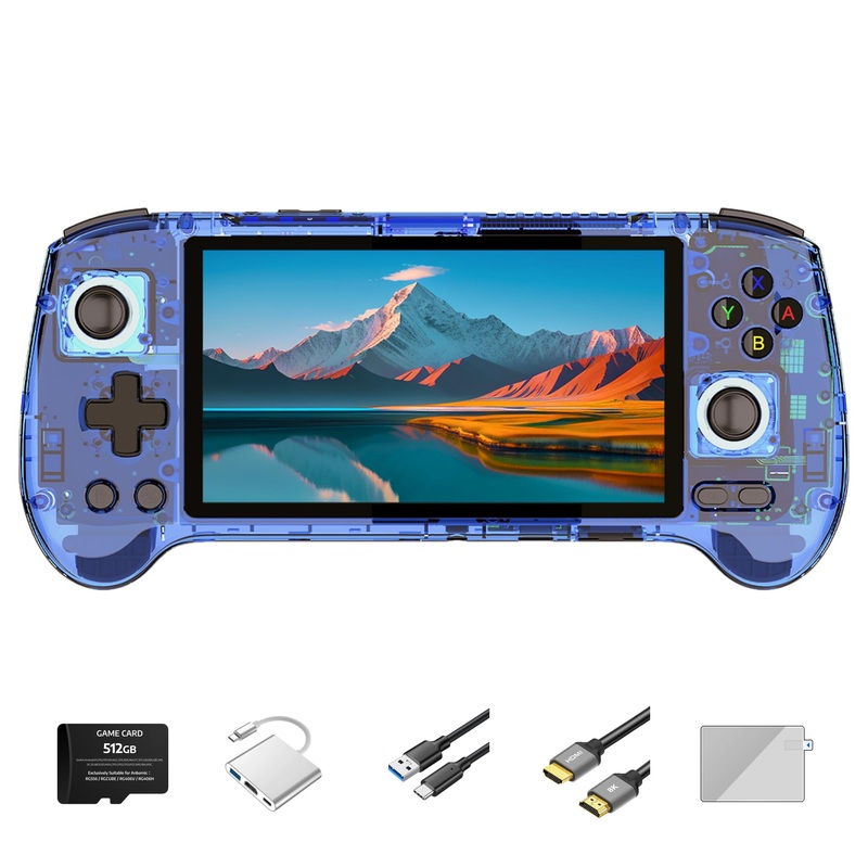 Rg556 Handheld Retro Gaming Console 28 Emulators 42K+ Preloaded Games 5.48    Amoled Display Android 13 Unisoc T820 8K Tv Output