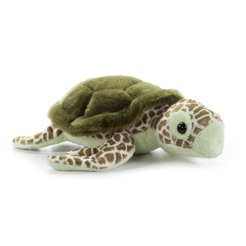The Petting Zoo Sea Turtle Stuffed Animal Plushie, Gifts For Kids, Wild Onez Babiez Sealife Animals, Sea Turtle Plush Toy 8 Inch