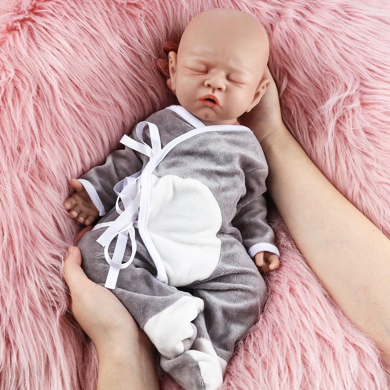 Vollence 12 Inch Soft Realistic Newborn Silicone Dolls – Ideal For Collectors & Baby Gifts. Not Vinyl Dolls. Also Children’S Chr