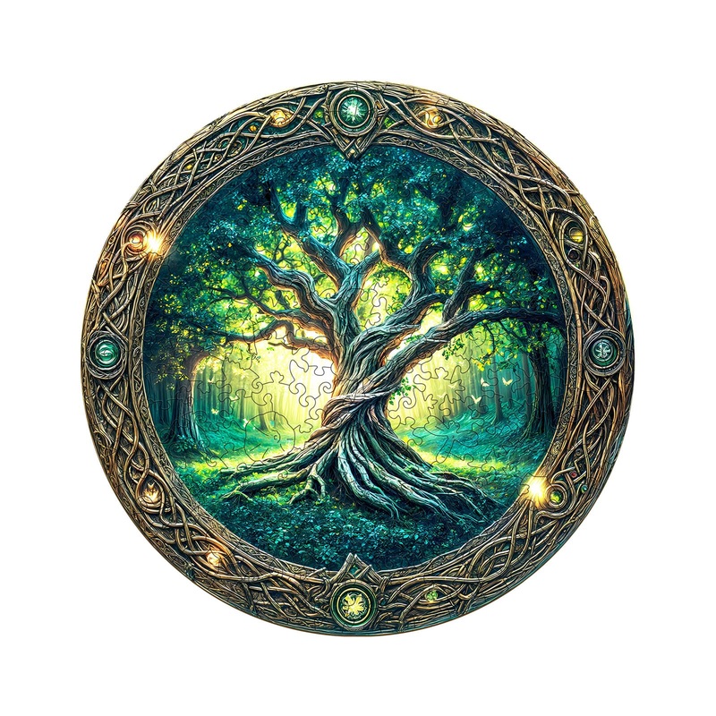 Wooden Puzzles For Adults – Challenging Eternal Tree Adult Puzzle, Unique Animal Shaped Wooden Jigsaw Puzzles For Adults, Creati