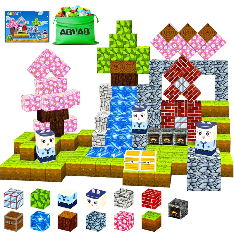 Abvsab Magnetic Blocks – Building Magnet Magic Portal Set