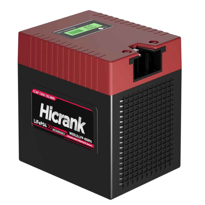 Hicrank Lithium Lifepo4 Power Wheels Ride On Toy Replacement Battery 12V 12Ah,2X Acceleration Capability, (Charger Included) Rec