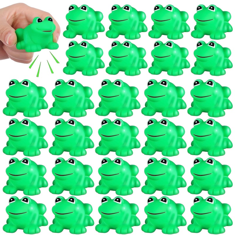 Kymqlyw 10 Pcs Rubber Frog Squeak And Floating Bulk Frog Rubber Bath Toy Mini Frog Toys Frog Bathtub Toys Float For Summer Pool