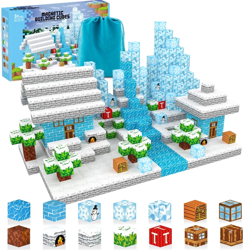 Magnetic Building Blocks For Kids, Toys For Boys & Girls Ages 3-5 6-8 8-12. Stem Learning, Montessori, Fidget, Sensory Cubes, Ma