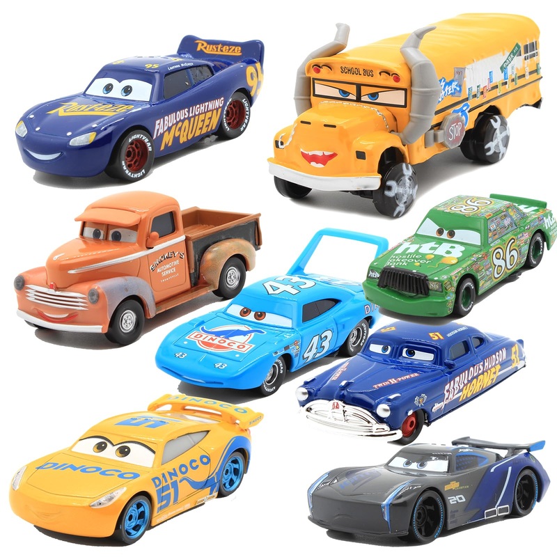 Rozuka 8 Piece Car 3 Toys, Movie Car, Die-Cast Toy Cars, Birthday For Boys Over 3 Years Old (8 Piece)