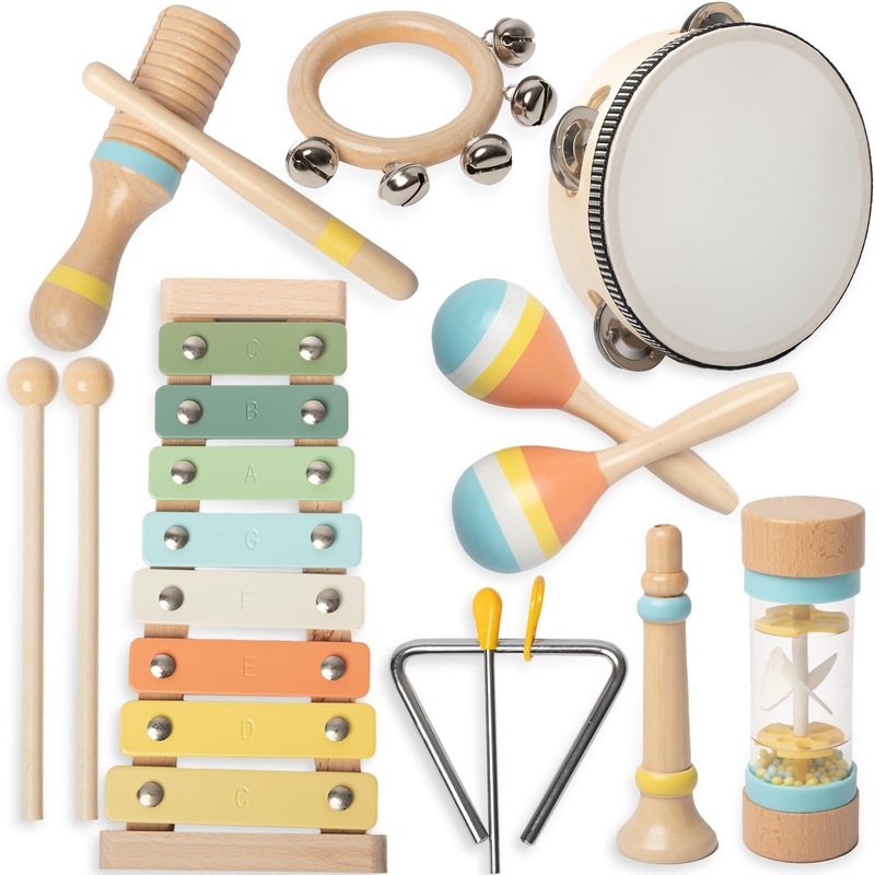 Wowjoylab Toddlers Musical Instruments – Montessori Musical Toys For Toddlers 1-3